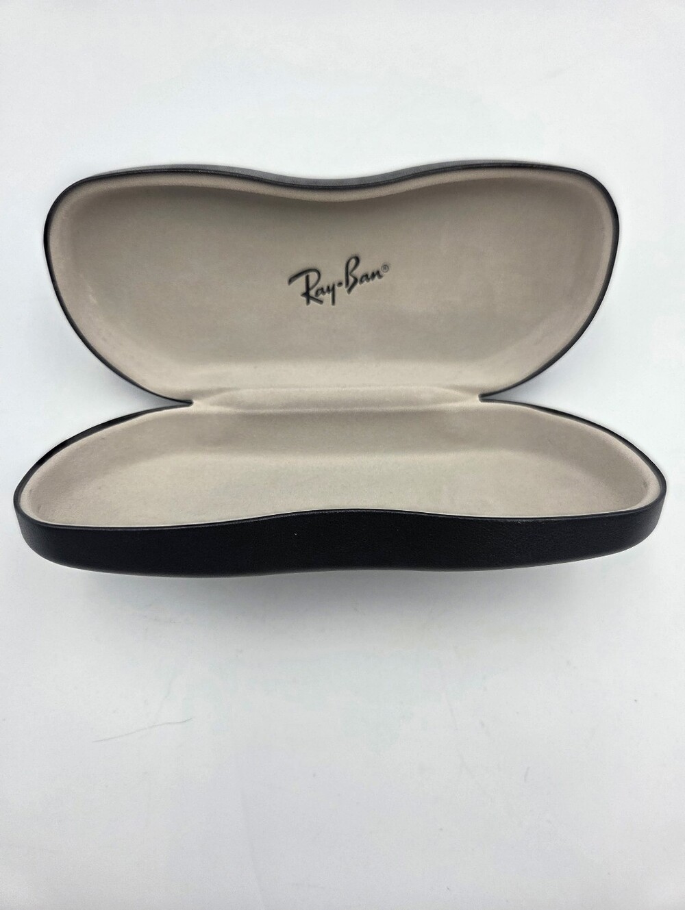 Ray-Ban Black Hard‎ Clamshell Eyewear Case with Grey Interior Lining